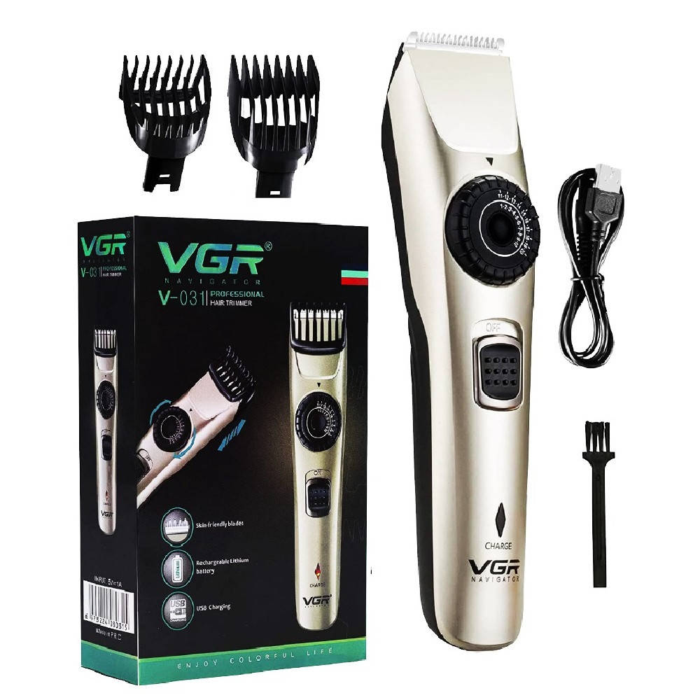 

Беспроводная машинка для стрижки волос VGR V 031 USB CHARGE
