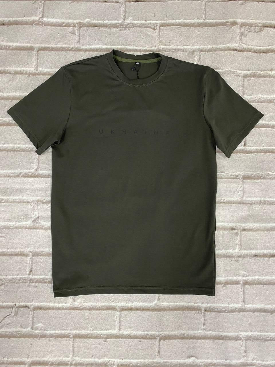 

Футболка мужская патриотическая "Ukraine" хаки 44007 XL