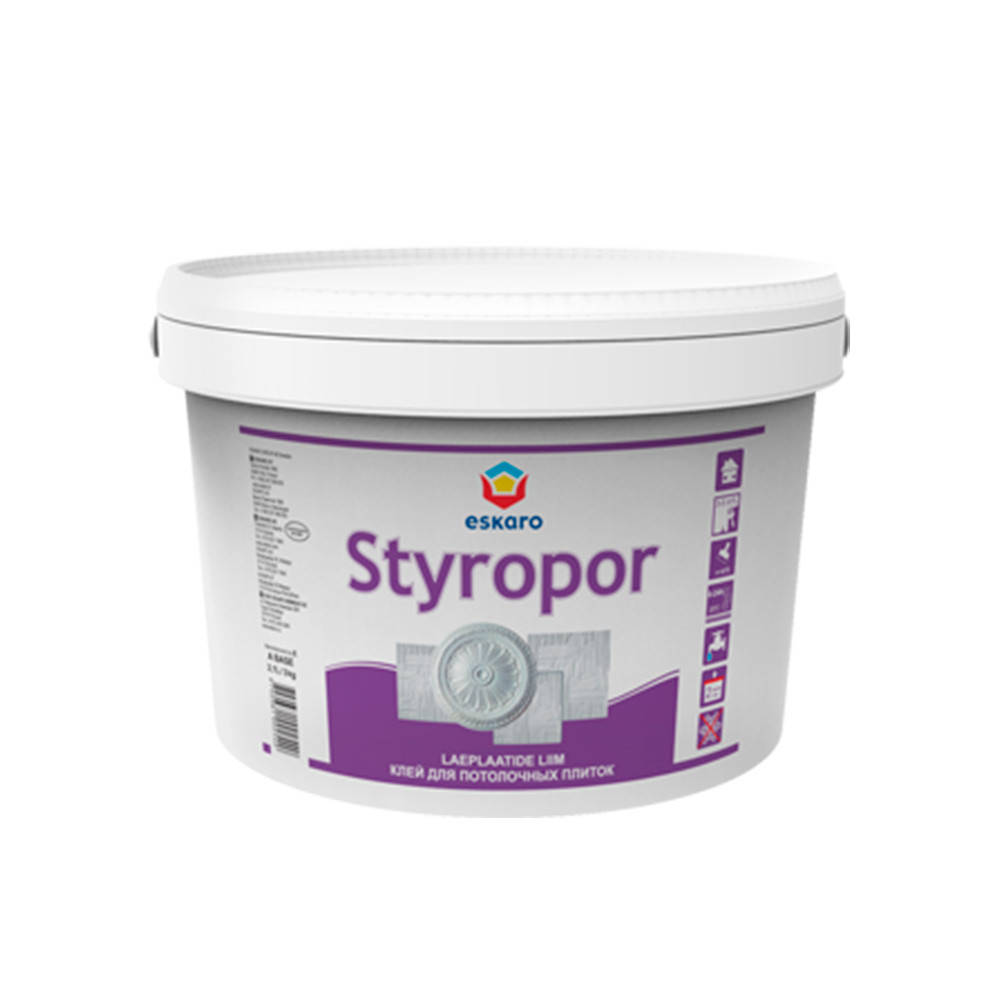 

Клей для падуг Eskaro Styropor 1 кг, Белый