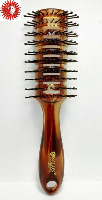 

Расчёска для волос продувная Salon Professional пластиковая 18052 ТТ, Коричневый
