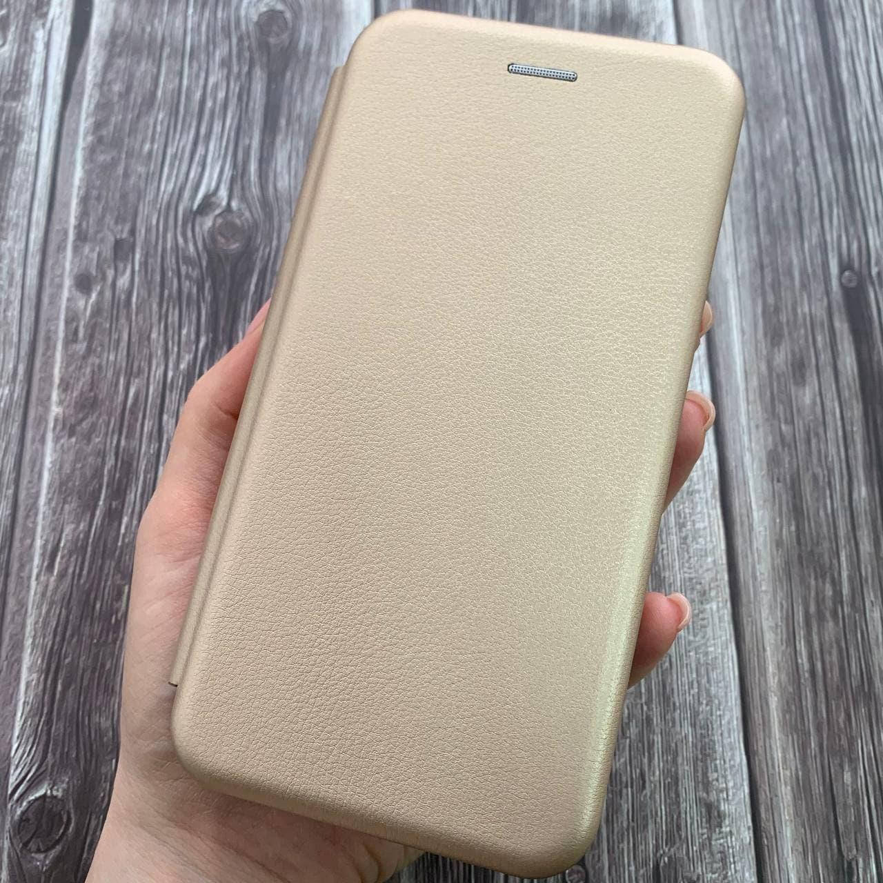

Чехол книга для Xiaomi Redmi Note 5 с эко кожи с подставкой магнитом книжка на телефон сяоми нот 5 золотая STN
