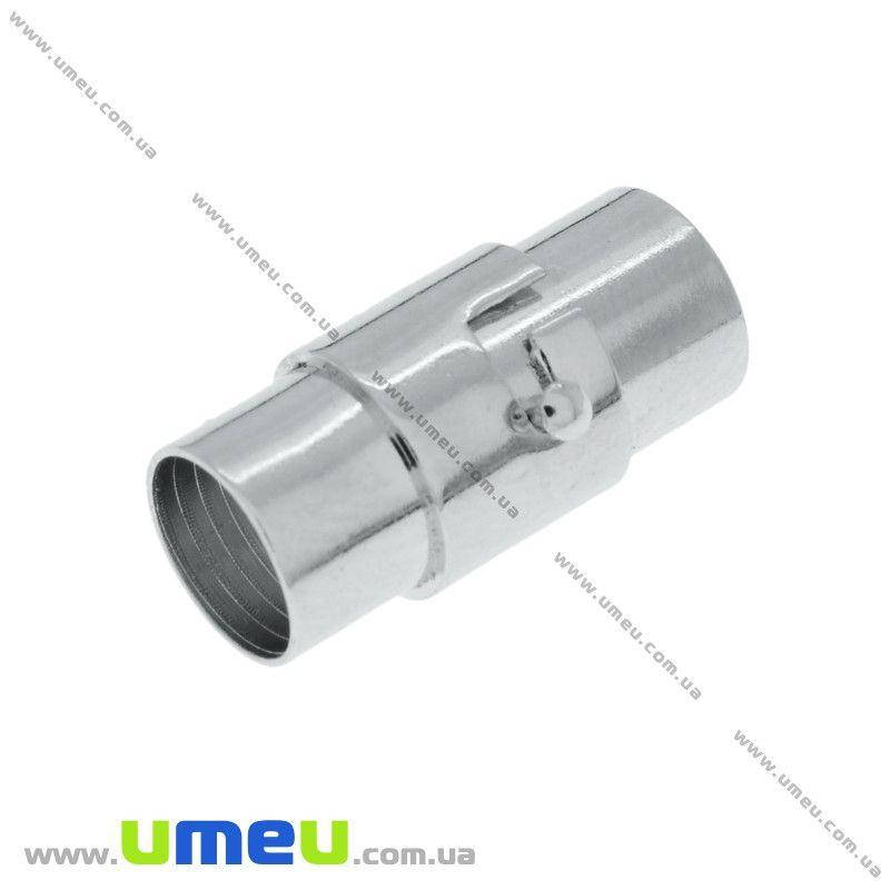 

Замок магнитный для вклеивания шнура, Темное серебро, 18х9 мм, 1 шт (ZAM-024232)