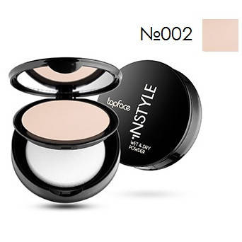 

Пудра компактная TopFace Wet & Dry Instyle PT-261 №002