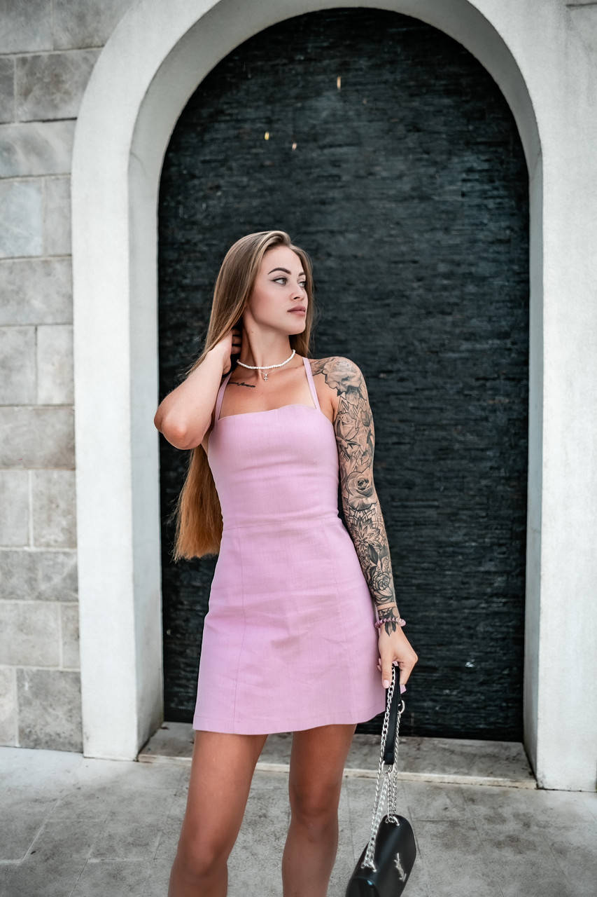 

Сарафан летний женский розовый