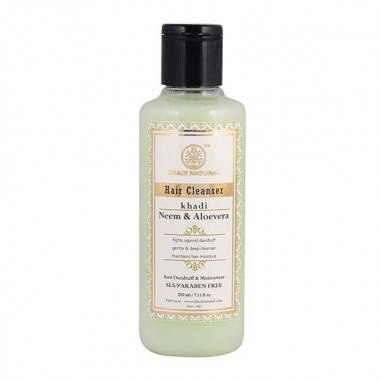 

Шампунь Ним и Алоэ Вера Кхади 210 мл (Neem & Aloevera Herbal Cleanser Khadi Natural)