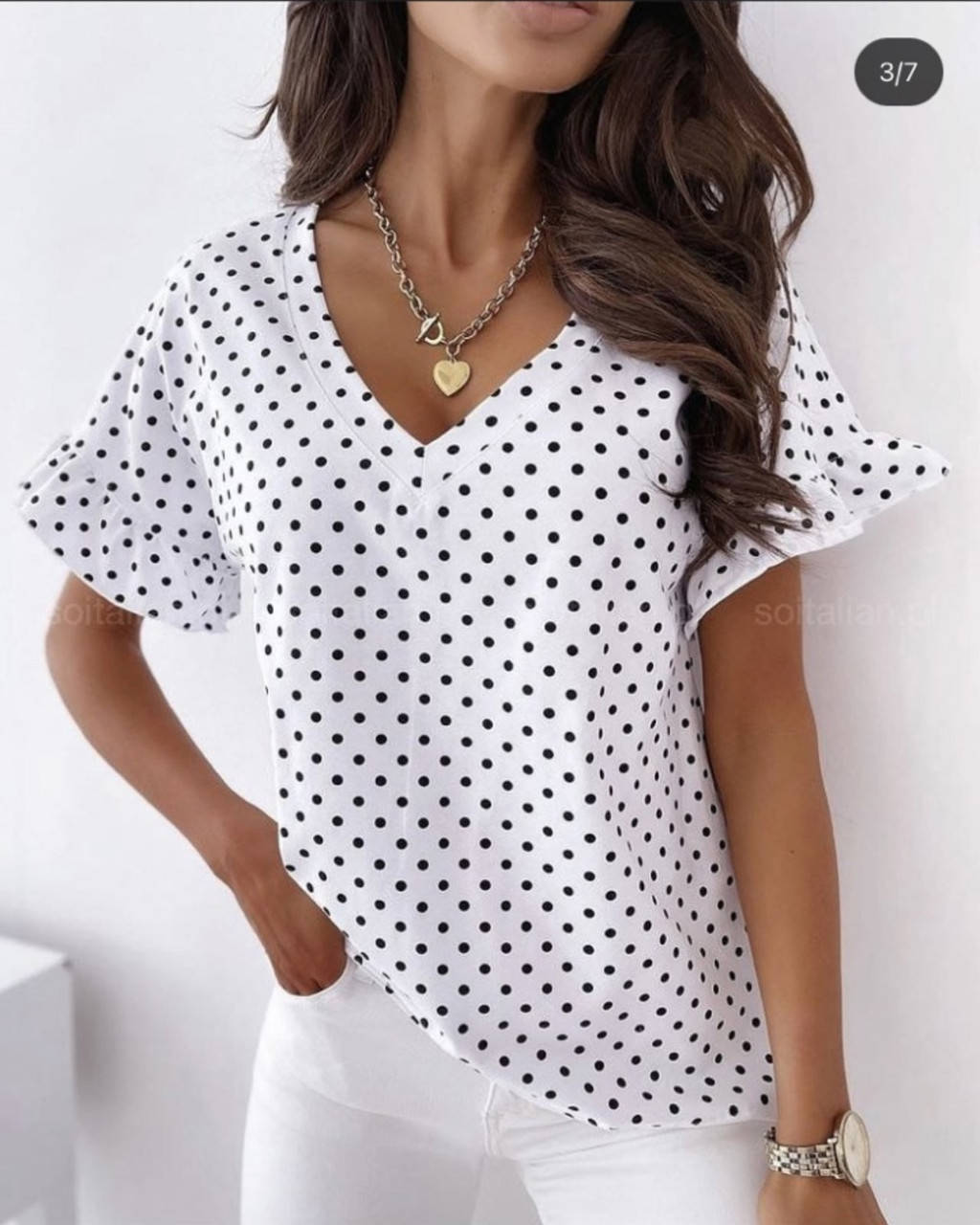 

Женская блузка Горох