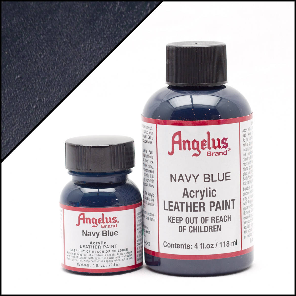 

Краска для кожи Angelus navy blue (военно-морской синий), Темно-синий