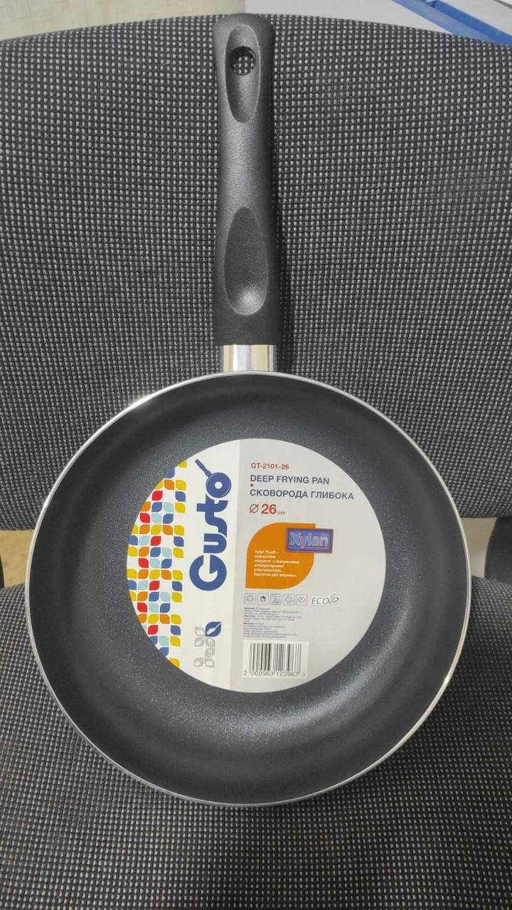 

Сковорідка GUSTO глубока 26см.GT-2101-26
