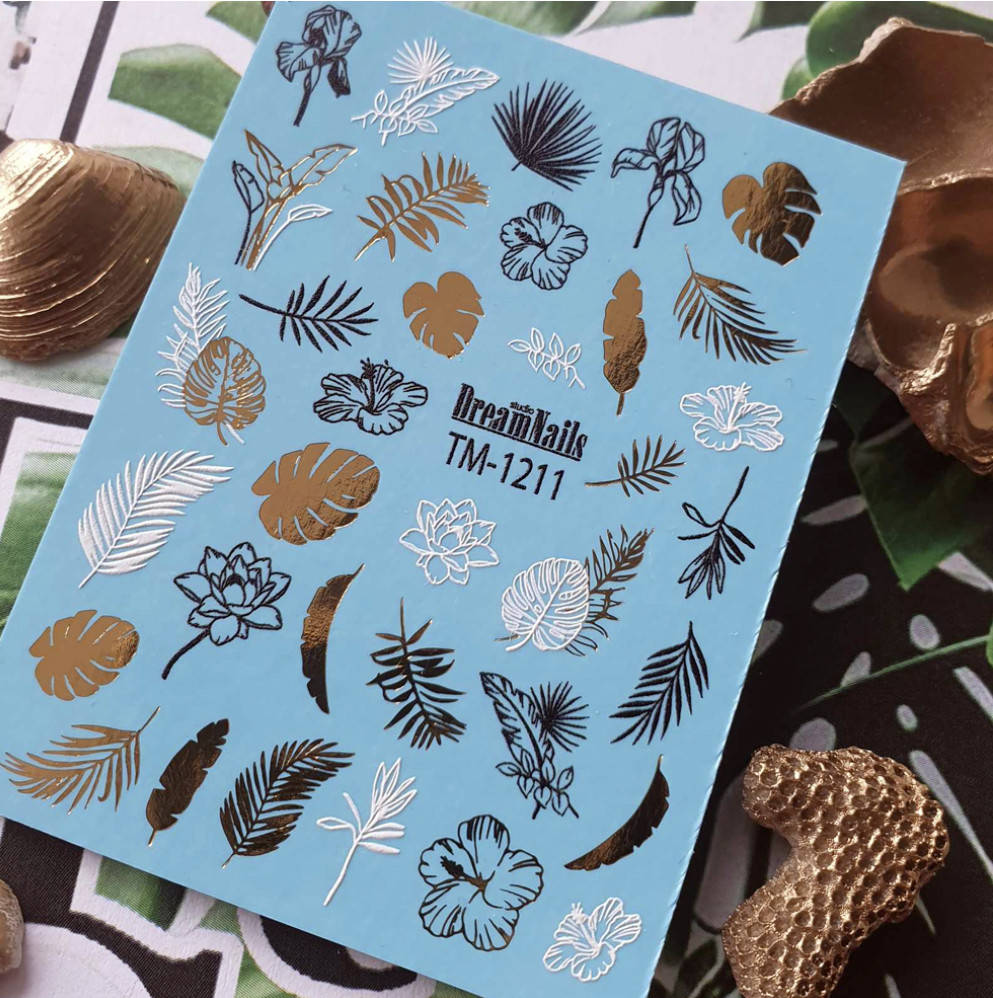 

(золото) Слайдеры для ногтей. Слайдер-дизайн