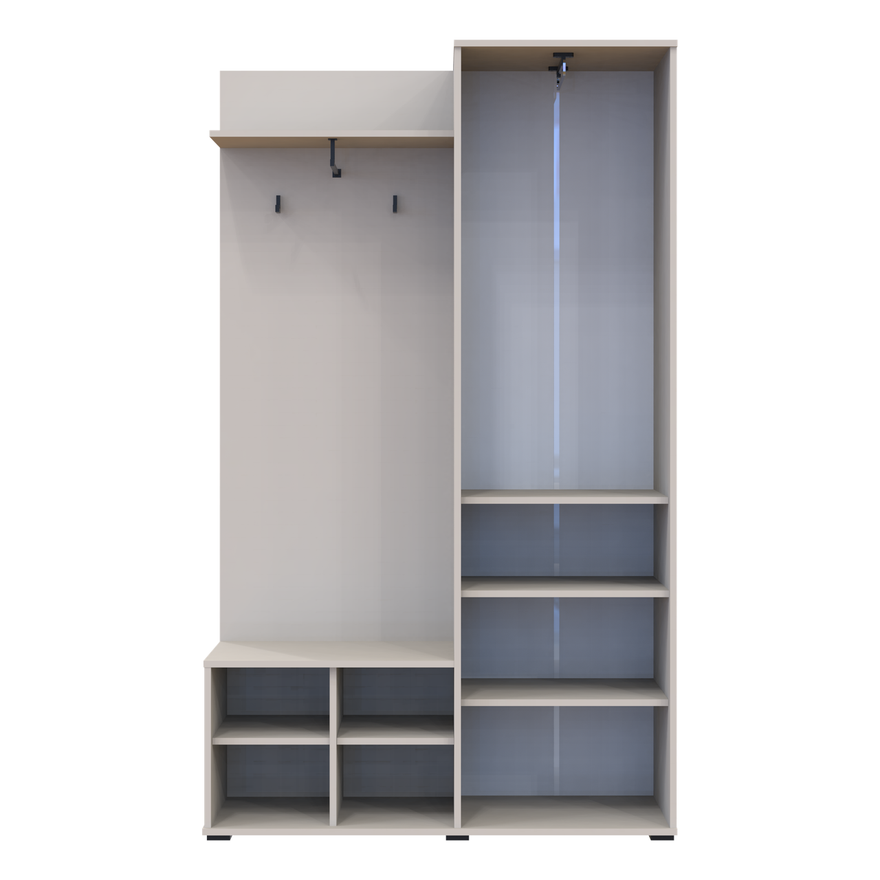 Передпокій Doros Дора Кашемір 1 ДСП/1 Дзеркало 113.5х40х192 (44900364) 8