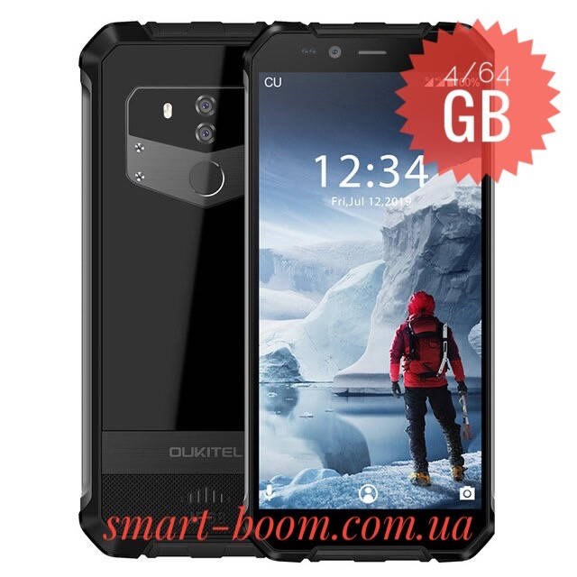 

Смартфон Oukitel WP1 Black 5.5" 4/64Gb 5000mAh IP68 Helio P23