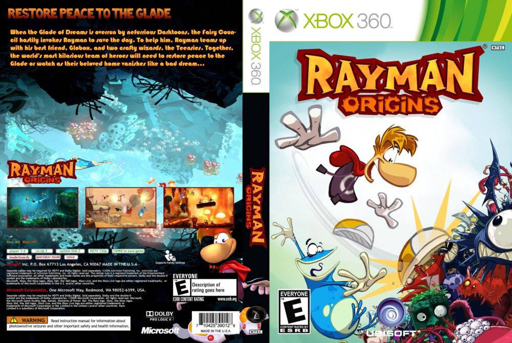 

Игра для игровой консоли Xbox 360, Rayman Origins