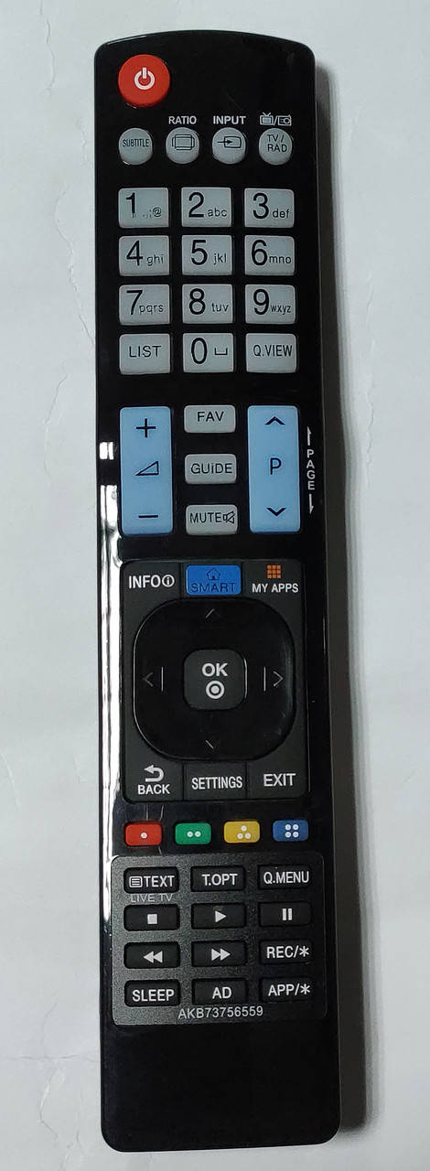

Пульт для телевізора LG AKB73756559, Черный