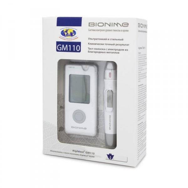 

Глюкометр Rightest GM 110 (Bionime, Швейцария)