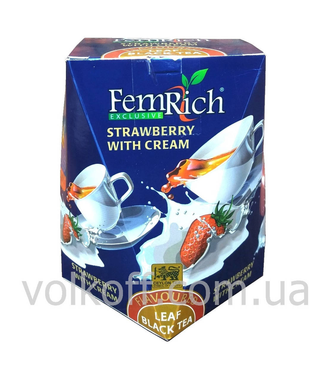 

Чай листовой чёрный Femrich Strawberry with Cream ФемРич Клубника со Сливками 100гр