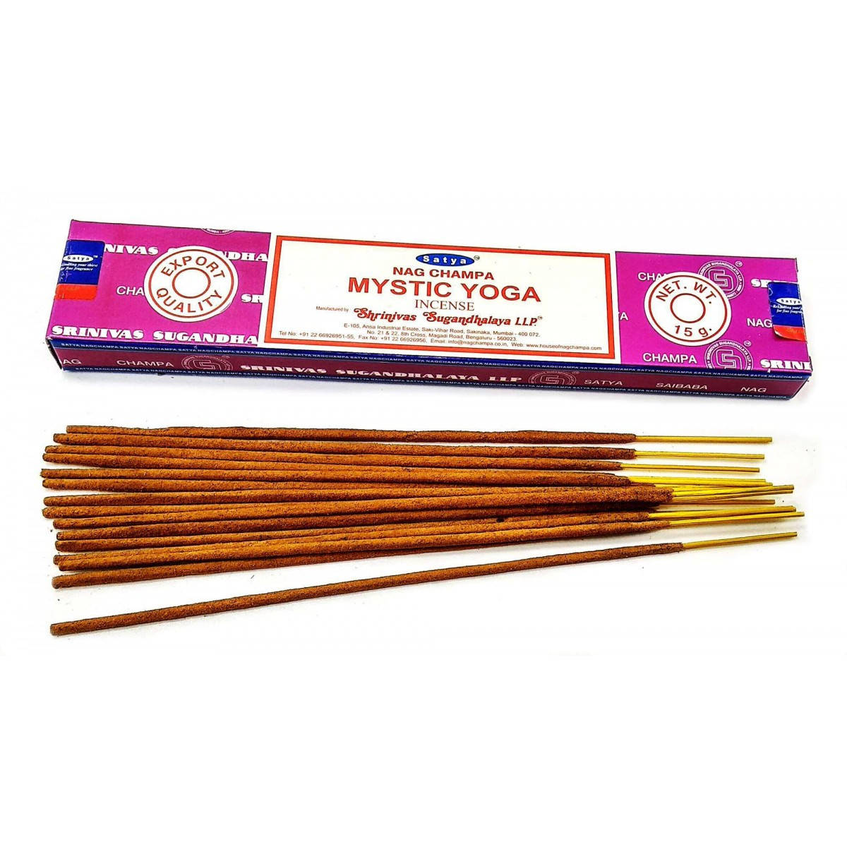 

Mystic Yoga (Мистическая Йога)(15 gms) (12/уп) (Satya) Масала благовоние