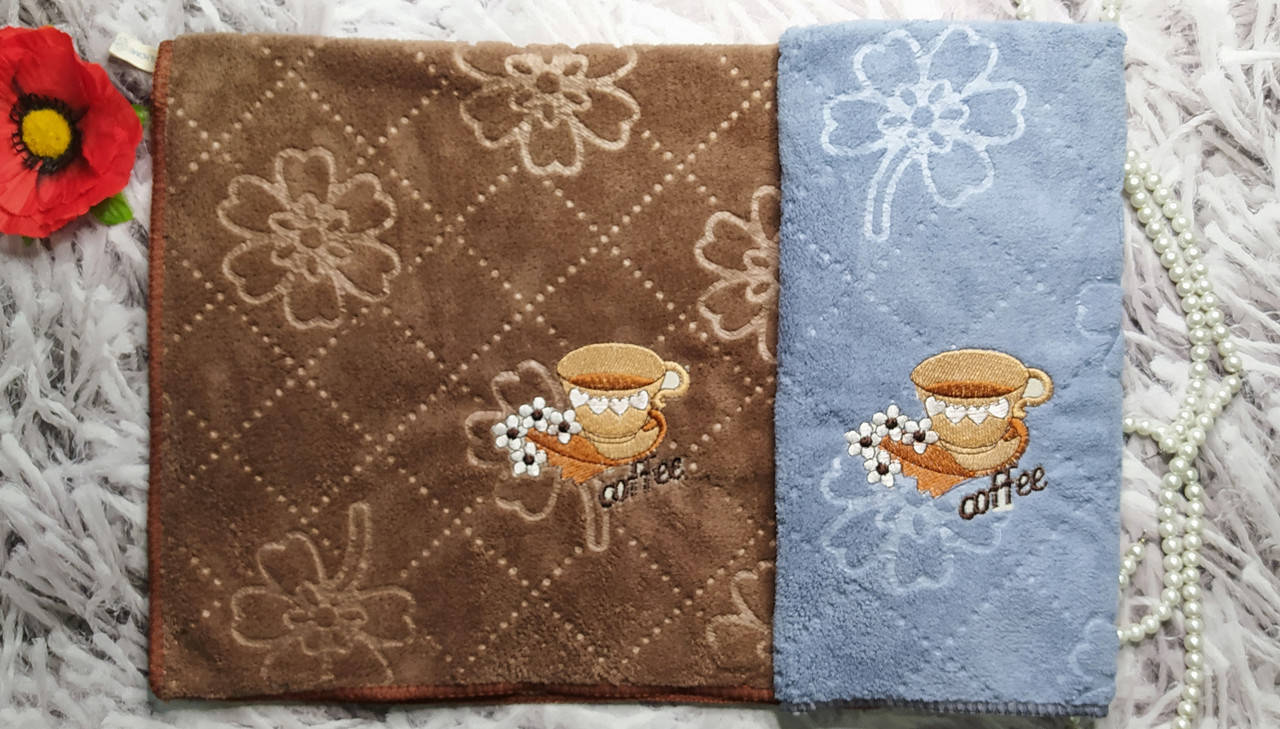 

Набор из 2-х полотенец для кухни размер 60х40 см микрофибра Colorful Home П 4860-360, Разные цвета