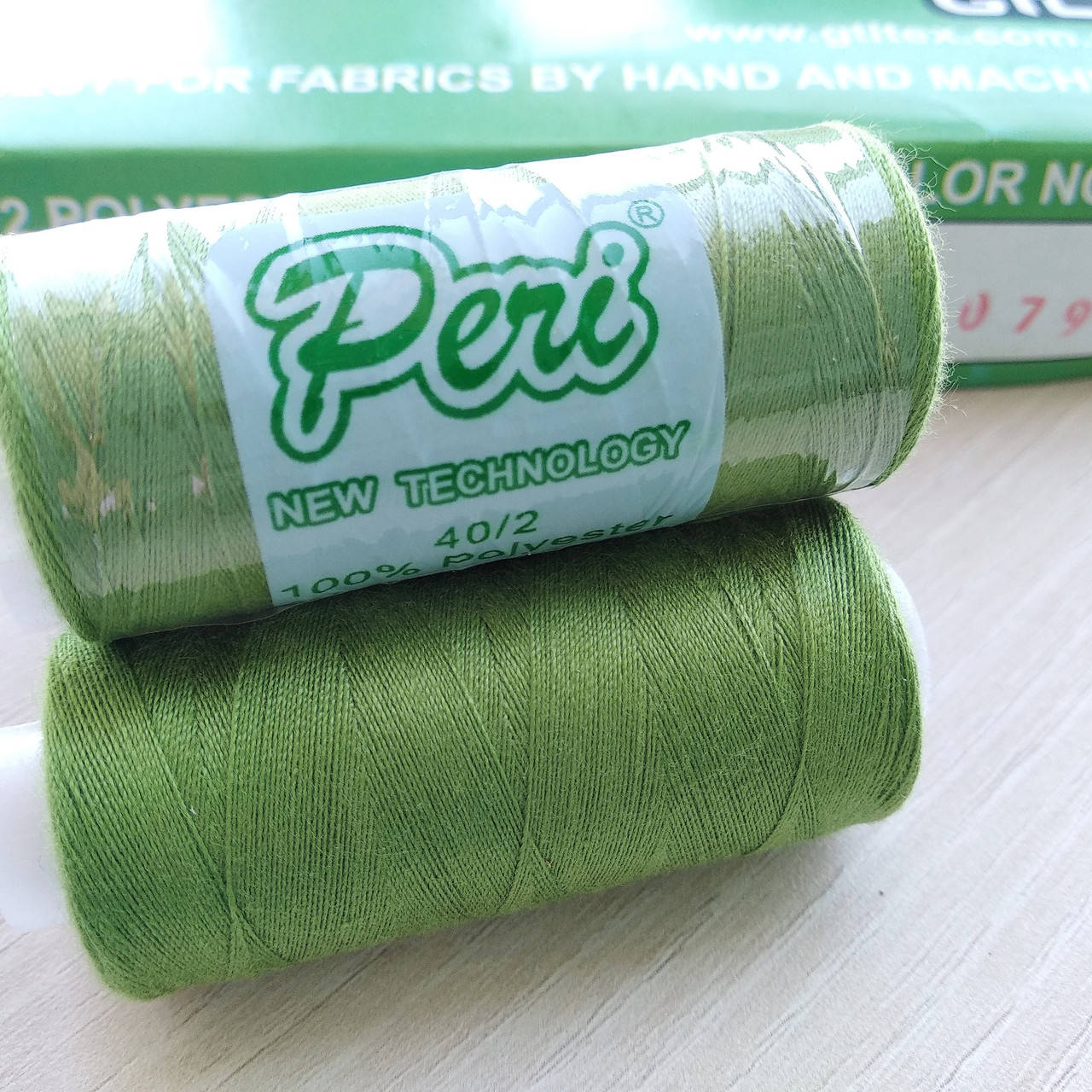 

Нитки Peri №40 котушка 400 ярд, трав'яна (079), Зелёный