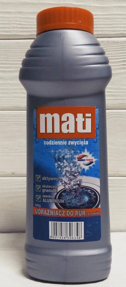 

Средство для прочистки труб гранулы Mati 500г.