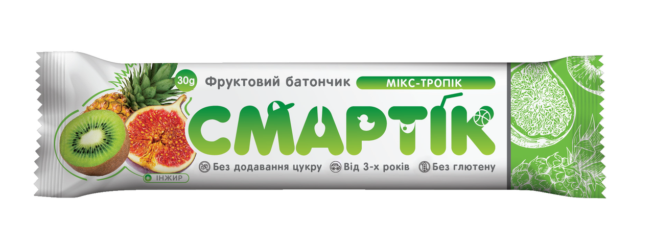

Фруктовый батончик Микс-тропик Смартик, 30 г