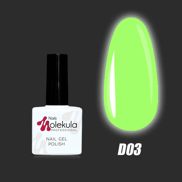 

Molekula Гель-лак для ногтей люминесцентный Disco №D03