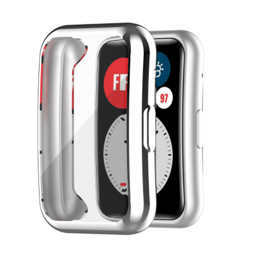 

Чехол-накладка DK Silicone Face Case для Huawei Watch Fit (silver)
