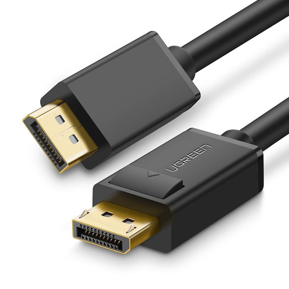 

Видеокабель 1м Displayport 1.2 UGREEN для подключения ноутбука / ПК с новейшими телевизоров высокой четкости,, Черный