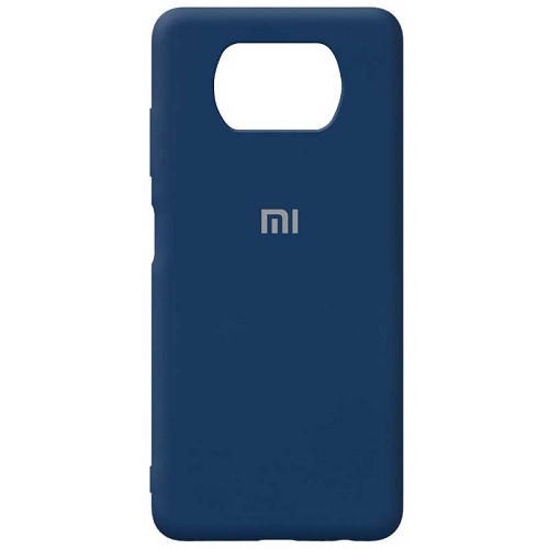 

Чехол Xiaomi Poco X3 Pro Silicone case (navy blue), Синий
