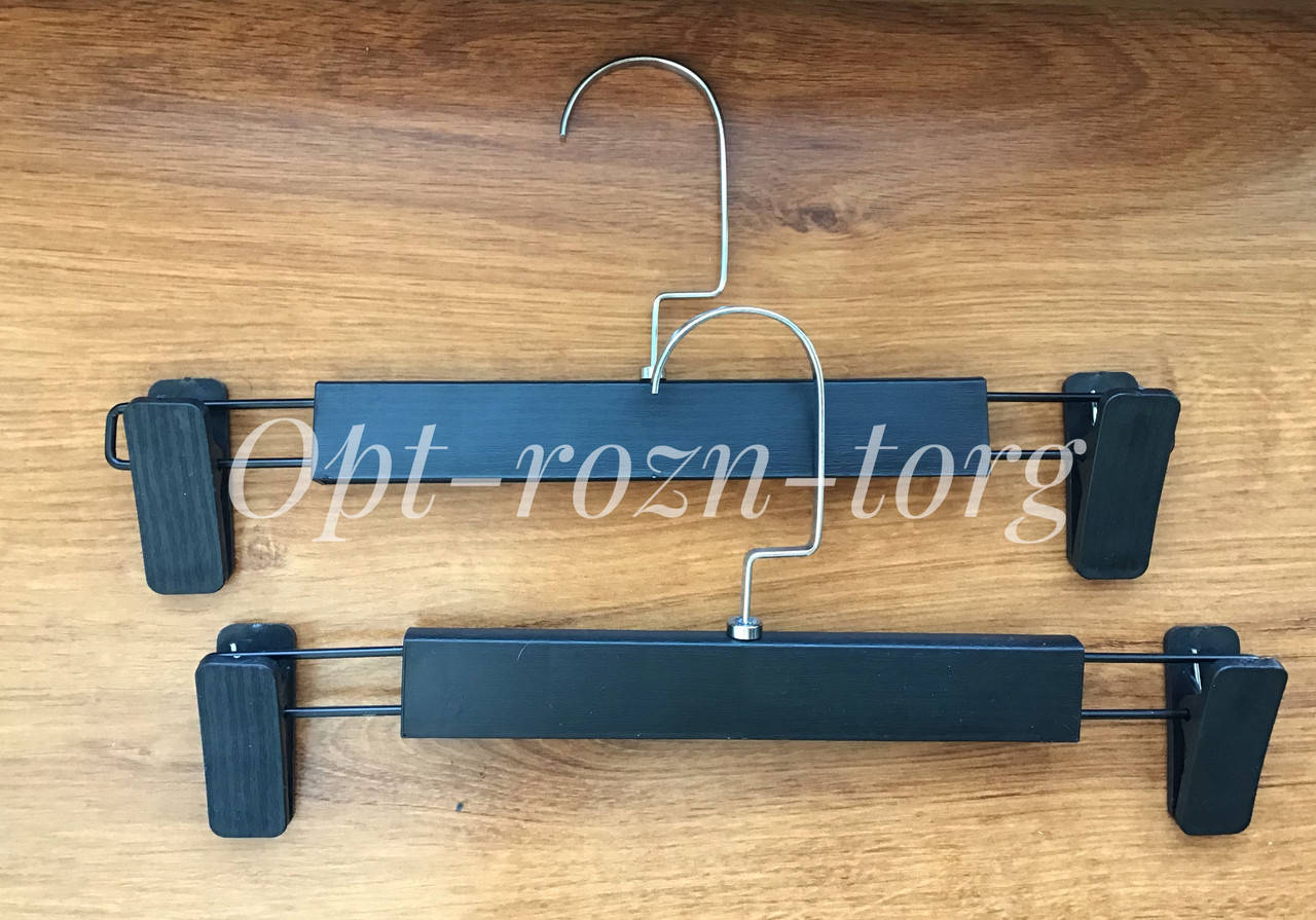 

Тремпель вешалка с прищепками под структуру дерева.