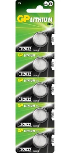 

Батарейка диск. GP CR2032-U5 Lithium CR2032, 3V
