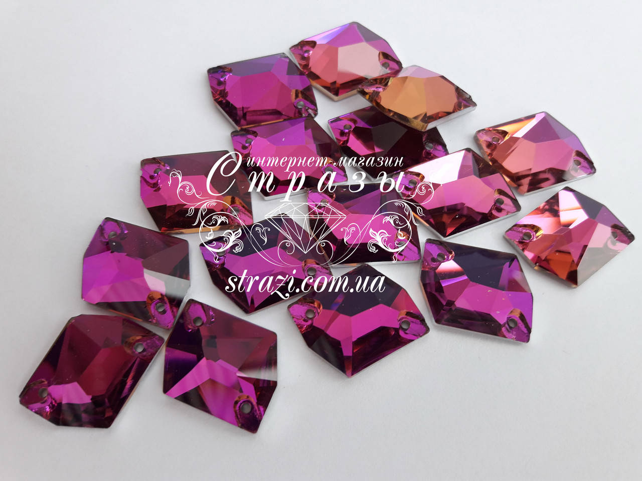 

Стразы Lux Космик 16*20мм. Fuchsia
