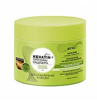 

Keratin & Протеїни кашеміру БАЛЬЗАМ для всіх типів волосся "Відновлення та об'єм", 300 мл, ВІТЭКС