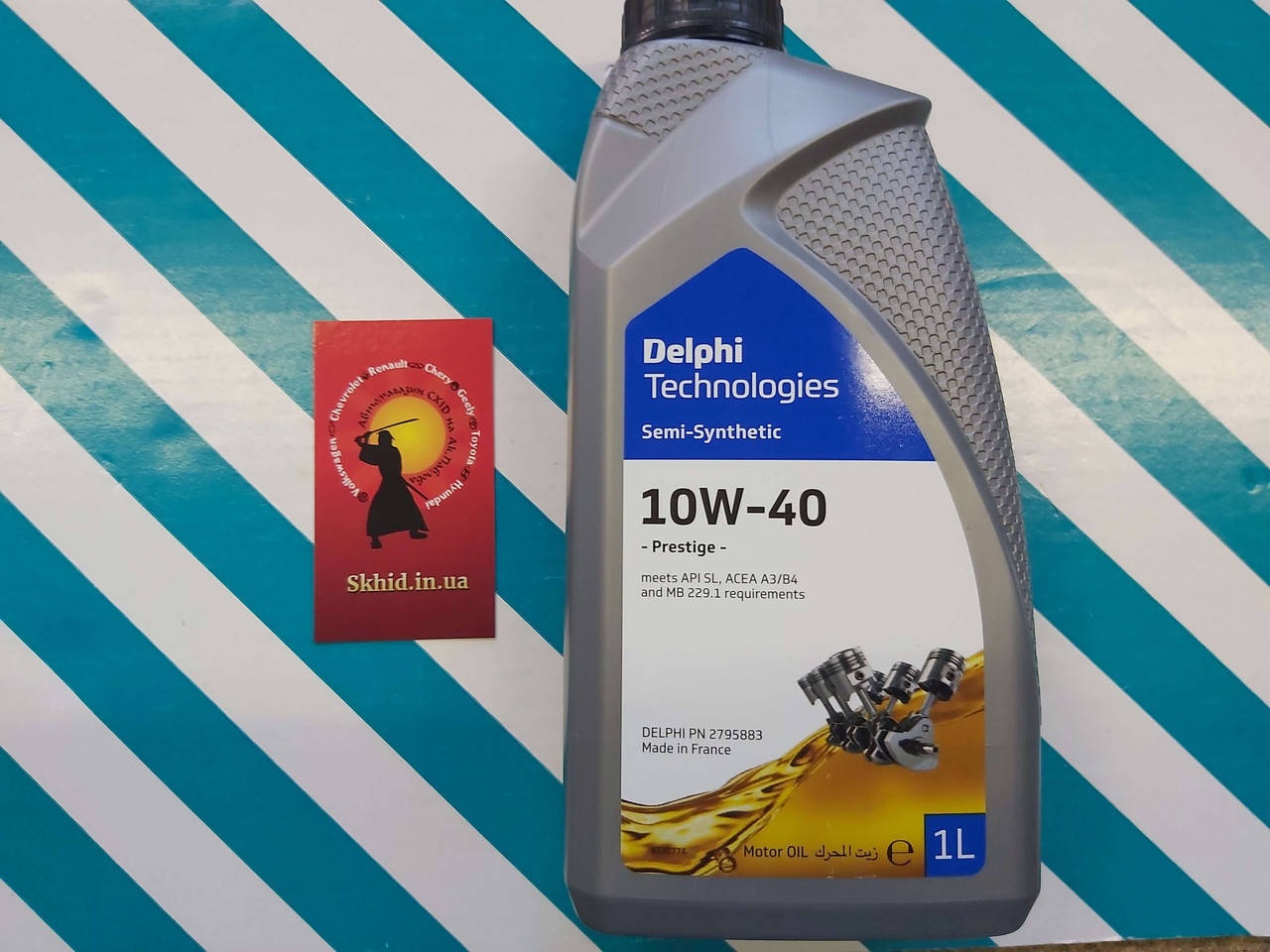 

Масло моторное полусинтетика Delphi Prestige 10w40 API SL, A3/B4 1л.