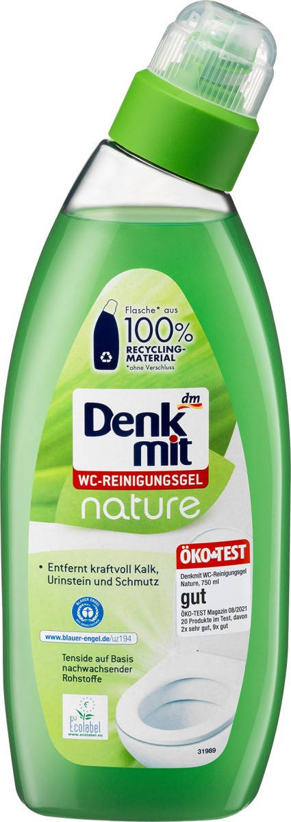 

Denkmit WC Reiniger Nature Натуральный гель для чистки унитаза 750 мл без вредных добавок