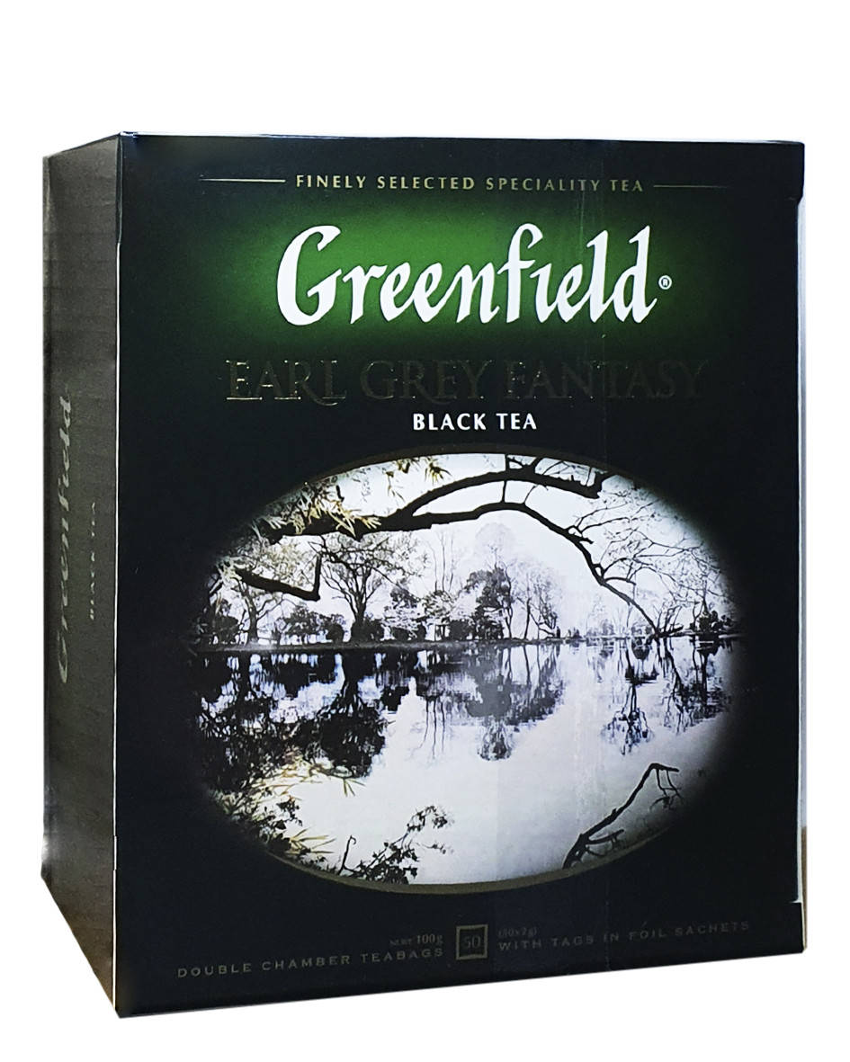 

Чай чорний з цедрою цитрусових і ароматом бергамота в пакетиках Greenfield Earl Grey Fantasy 50 шт х 2 г