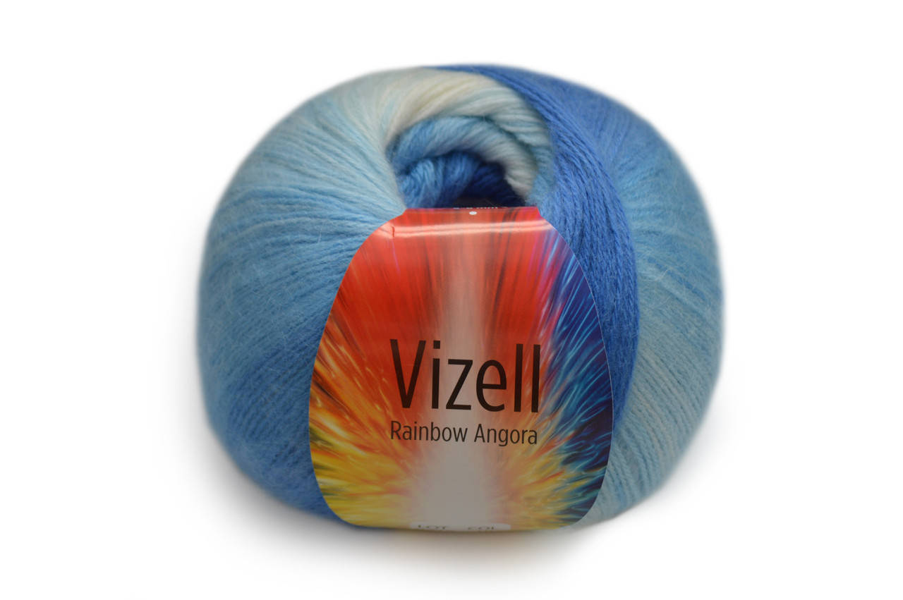 

Vizell Rainbow Angora, №10, Секционное крашение