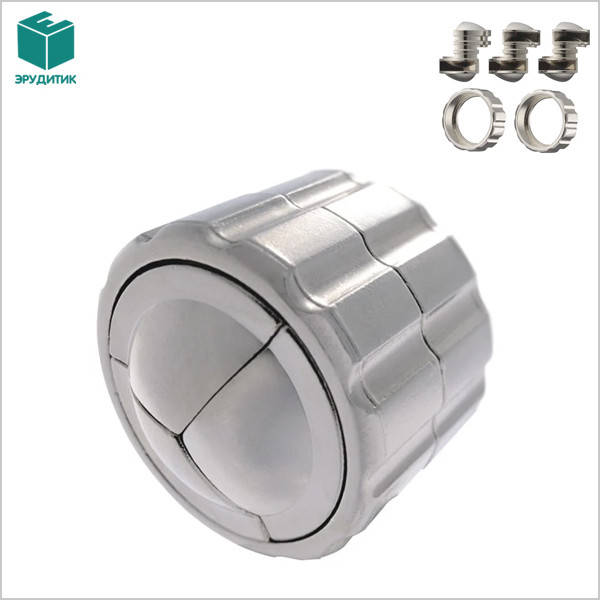 

Металлическая головоломка Цилиндр Huzzle Cylinder 4 уровень
