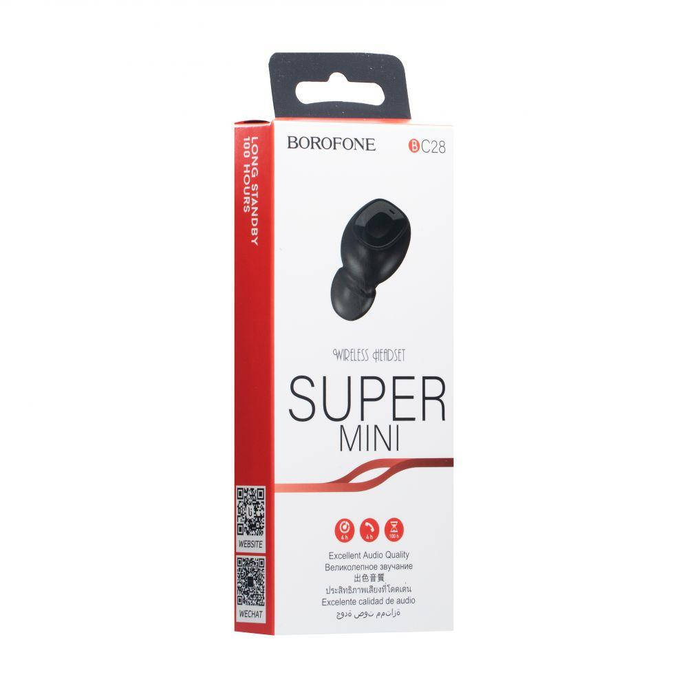 

Блютуз Гарнитура Borofone BC28 Bluetooth гарнитура в ухо, Черный