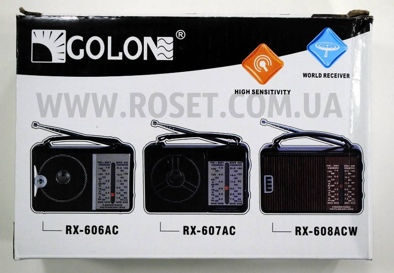

Портативный радиоприемник - GOLON RX-606AC (Черный)