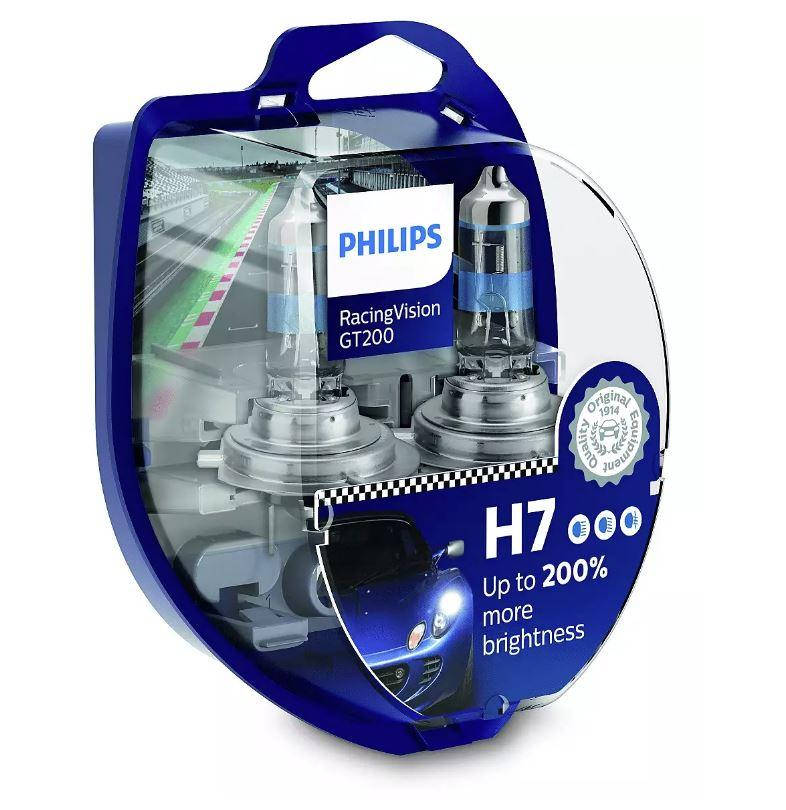 

Галогенная лампа Philips Racing Vision GT 200 H7 55w +200% 12972RGTS2