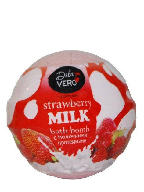 

Бомба для ванн DOLCE VERO с протеинами молока «Strawberry MILK» 75г
