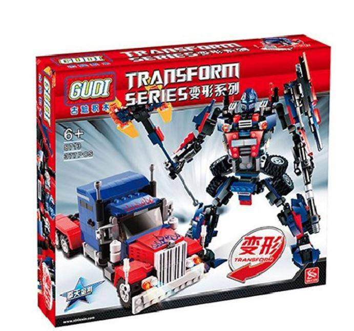 

Optimus Prime Трансформеры 2в1 конструктор, Последний Рыцарь Автобот, Красный