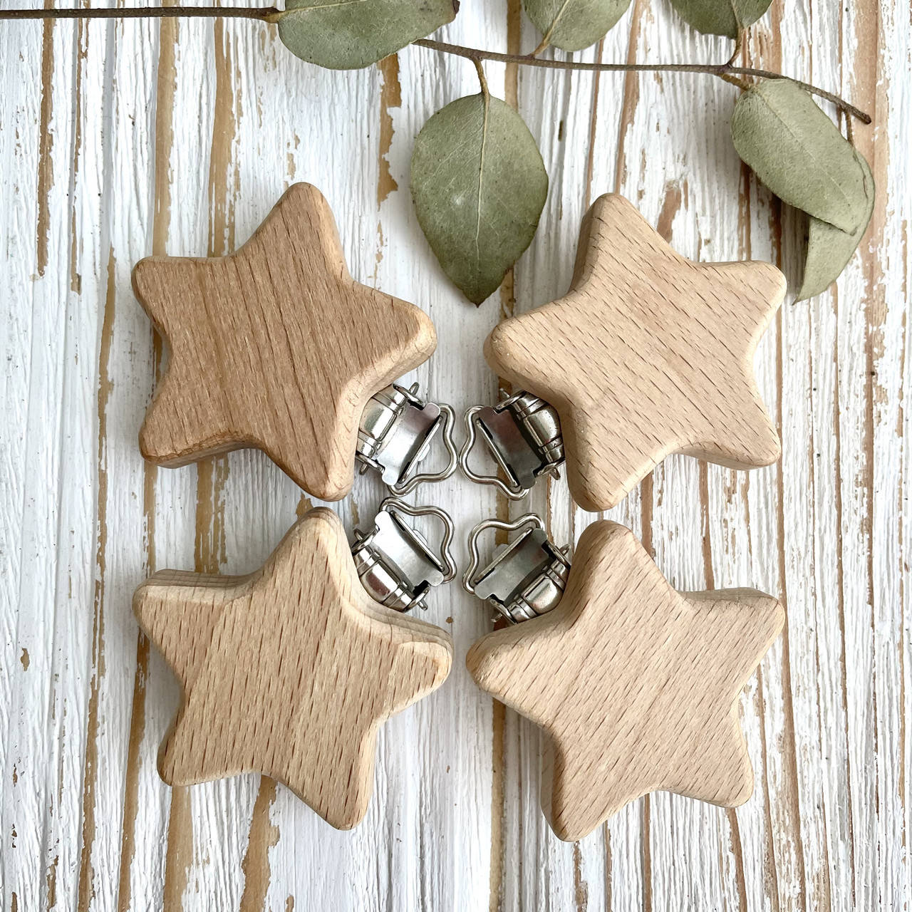 

Клипса-зажим деревянная «Звезда» 44 мм