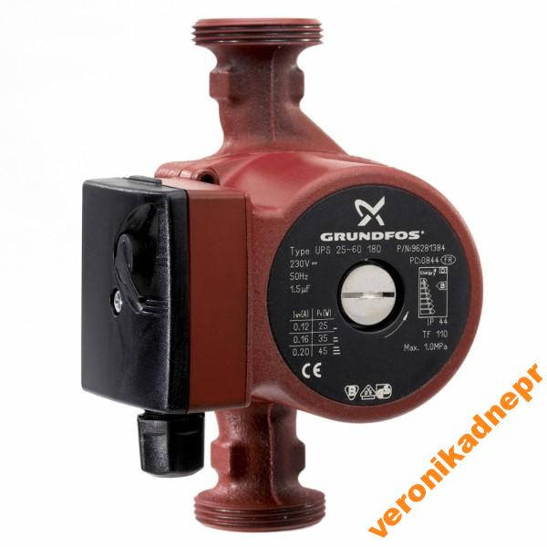 

Циркуляционный насос Grundfos UPS 25-60 180+гайки