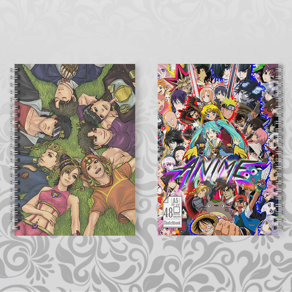 

Скетчбук Аниме Jojo Bizarre adventure 043