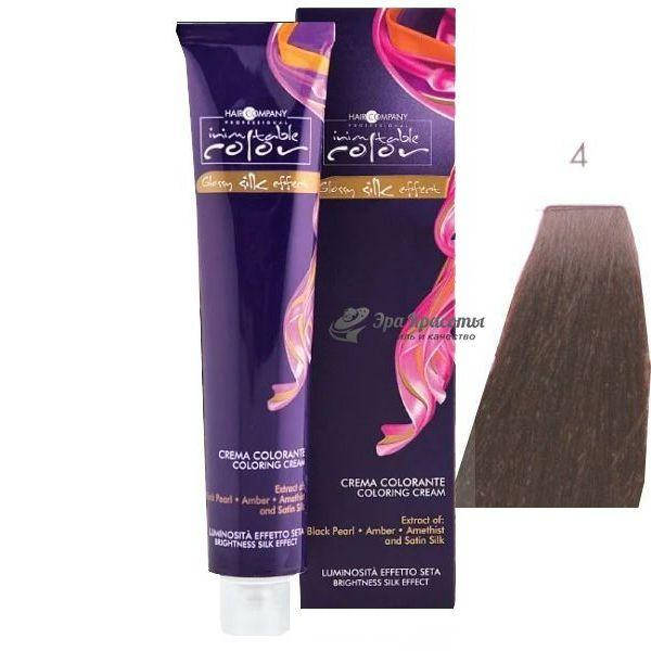 

Крем-краска для волос 4 каштановый Inimitable Color Hair Company, 100 мл