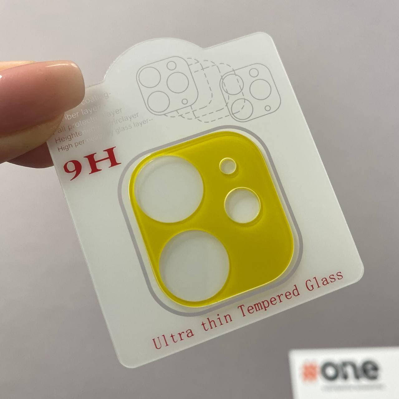 

Защитное стекло на камеру Apple iPhone 11 3D стекло для камеры айфон 11 желтое TDK