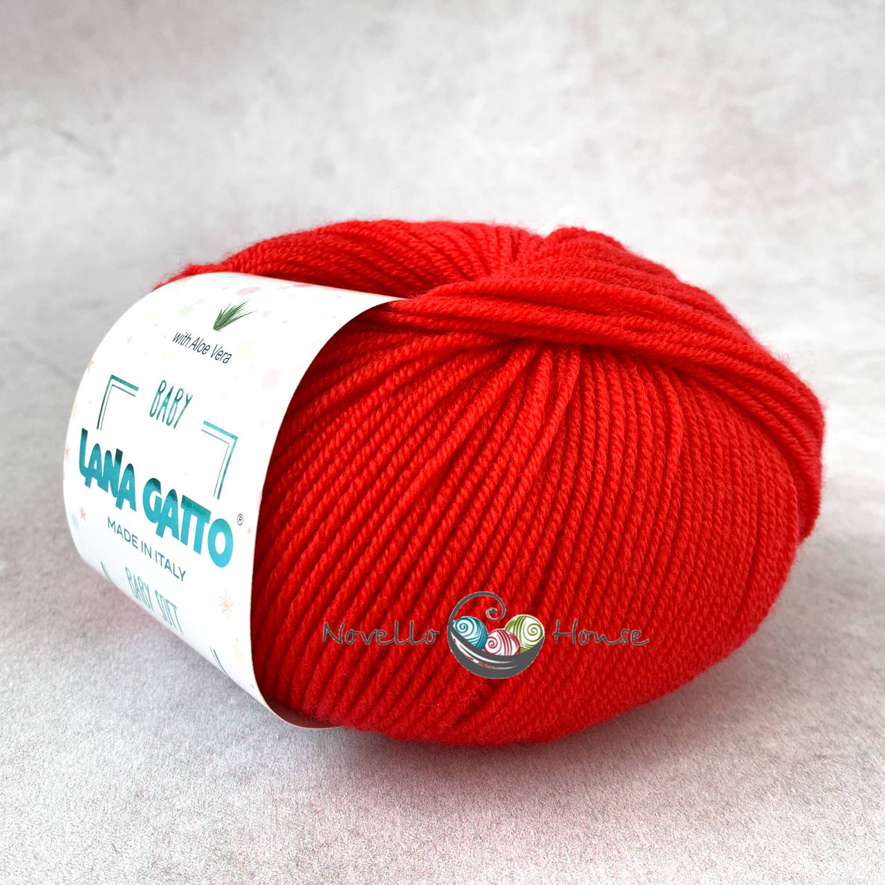 

Lana Gatto Baby Soft (Лана Гатто Беби Софт) № 642 алый (Пряжа меринос, нитки для вязания)