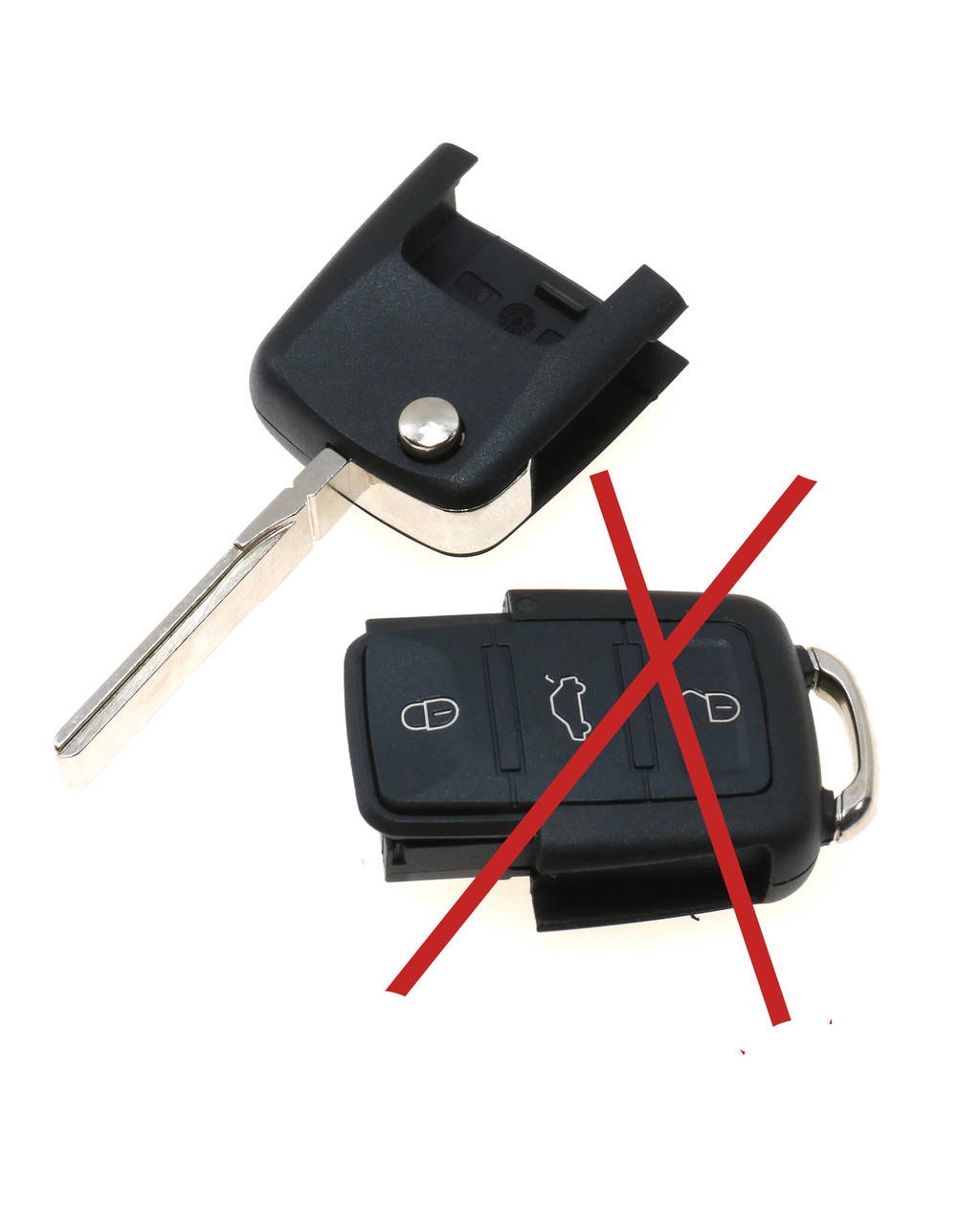 

Автомобильный выкидной ключ (корпус) для Volkswagen (верхняя часть)