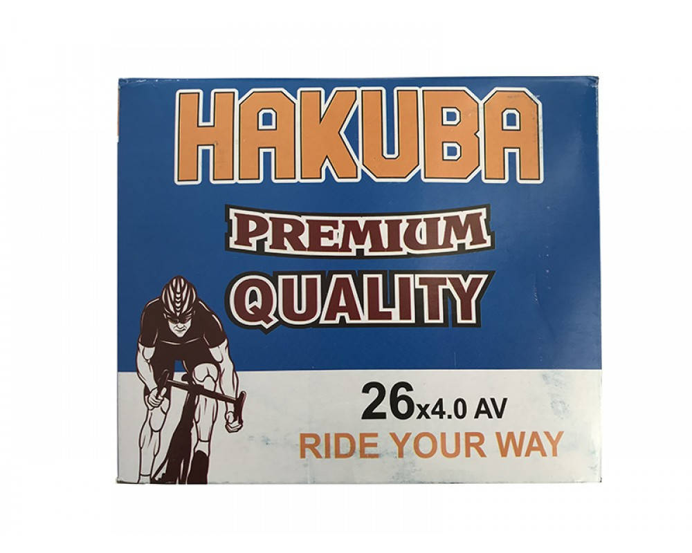 

Велосипедная камера на FatBike 26x4.0 AV "Hakuba"